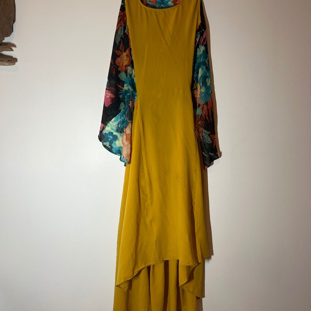 Gypsy junkies high low yellow dress